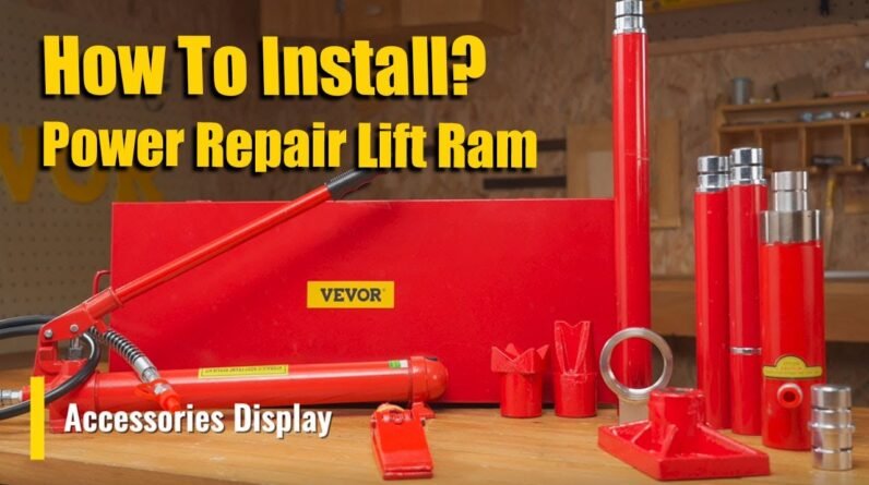 How To Install 20 Ton Power Repair Lift Ram?